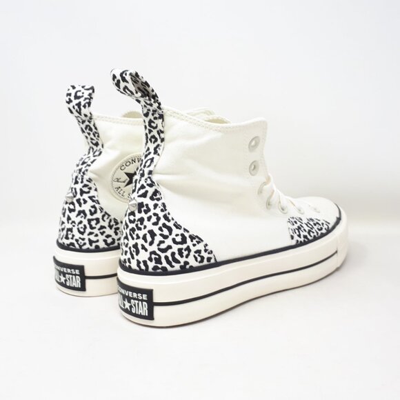 Converse Chuck Taylor Lift Platform Hi Animalier White Womens 10.5 Shoe Sneaker - Picture 5 of 12